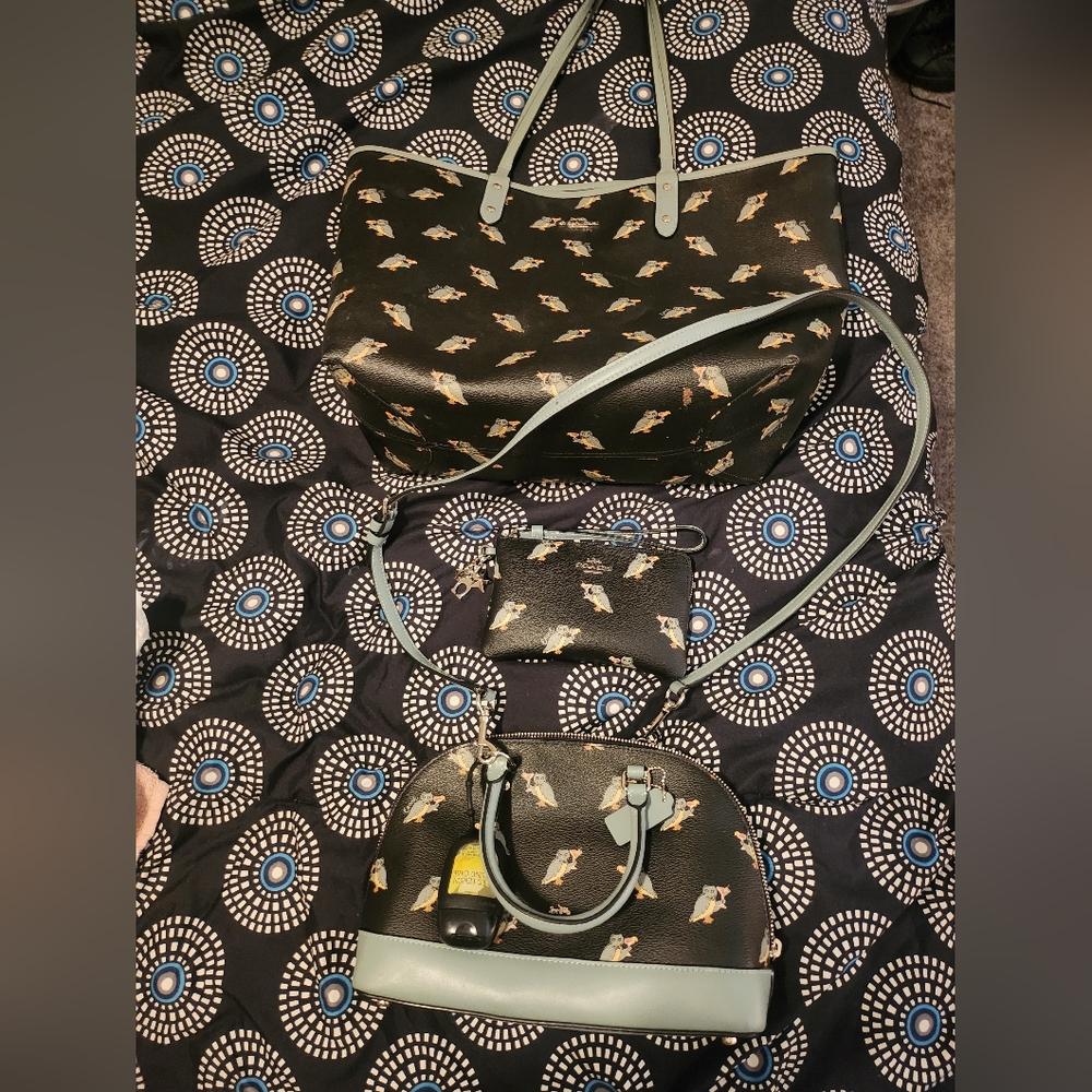 Coach Carryall, Crossbody, and Wristlet Set